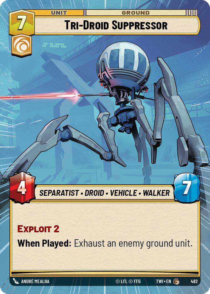 Tri-Droid Suppressor (482) (Hyperspace) (482) [Twilight of the Republic] | Shuffle n Cut Hobbies & Games