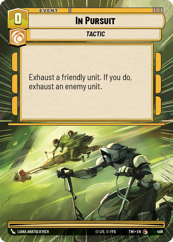 In Pursuit (486) (Hyperspace) (486) [Twilight of the Republic] | Shuffle n Cut Hobbies & Games