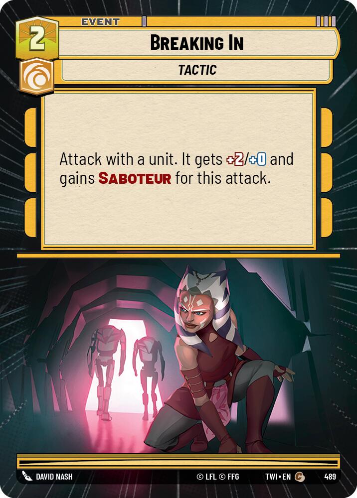 Breaking In (489) (Hyperspace) (489) [Twilight of the Republic] | Shuffle n Cut Hobbies & Games