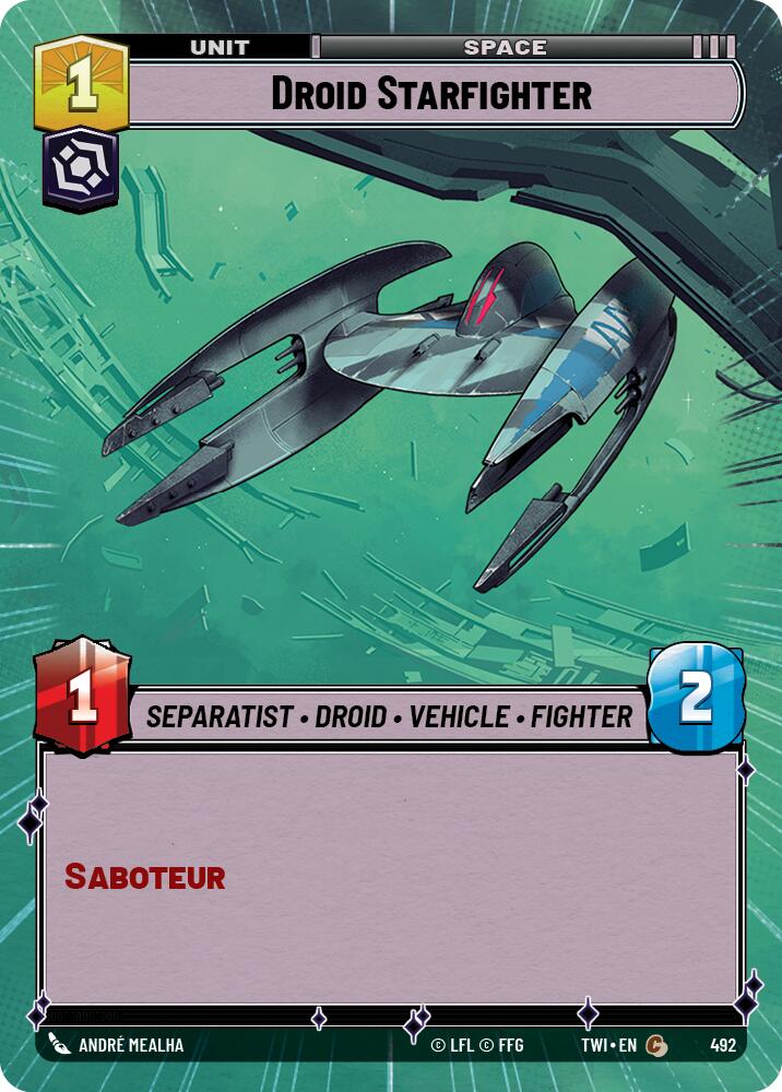 Droid Starfighter (492) (Hyperspace) (492) [Twilight of the Republic] | Shuffle n Cut Hobbies & Games