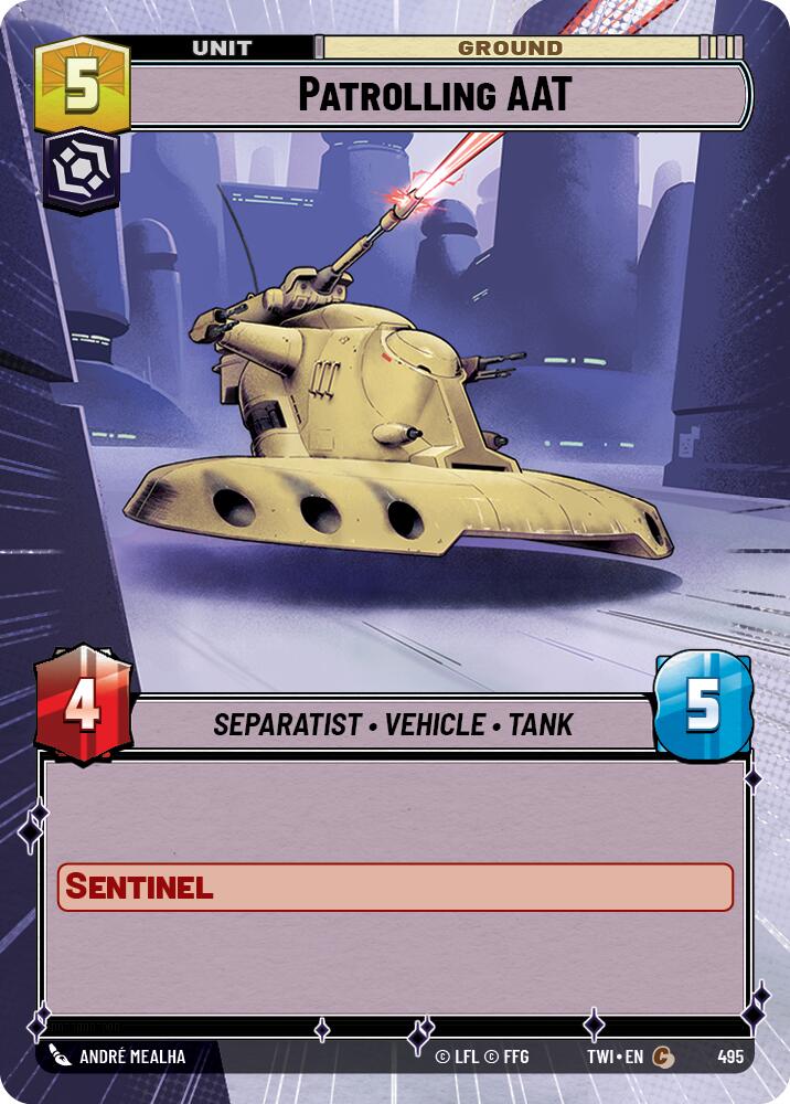 Patrolling AAT (495) (Hyperspace) (495) [Twilight of the Republic] | Shuffle n Cut Hobbies & Games