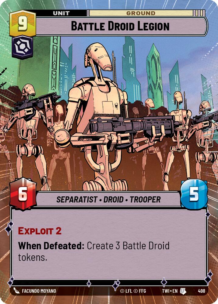 Battle Droid Legion (498) (Hyperspace) (498) [Twilight of the Republic] | Shuffle n Cut Hobbies & Games