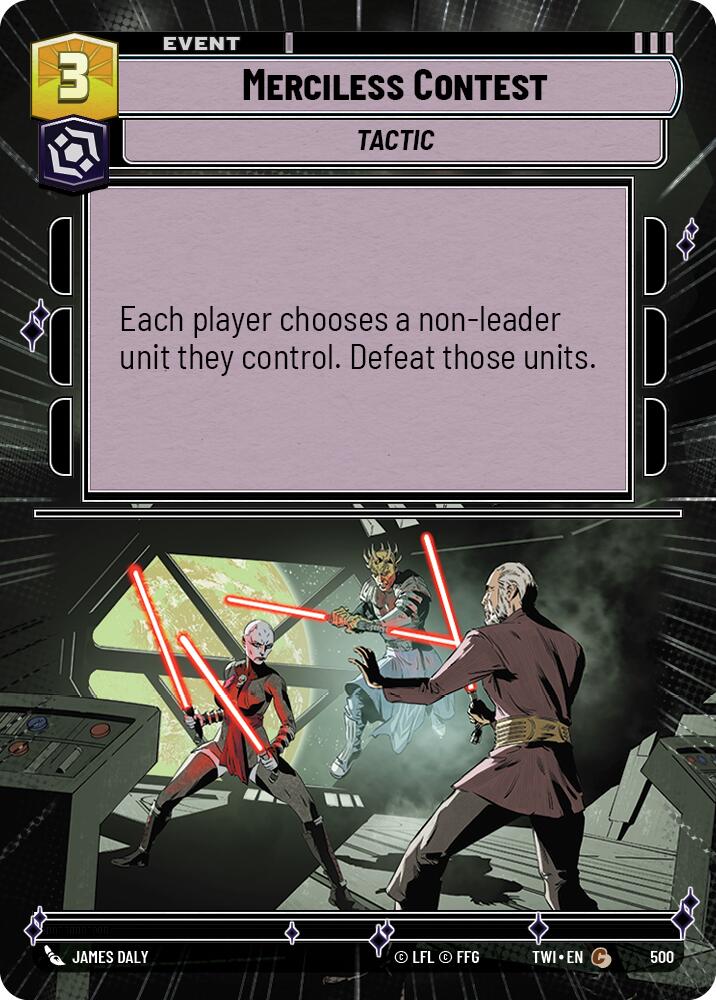 Merciless Contest (500) (Hyperspace) (500) [Twilight of the Republic] | Shuffle n Cut Hobbies & Games