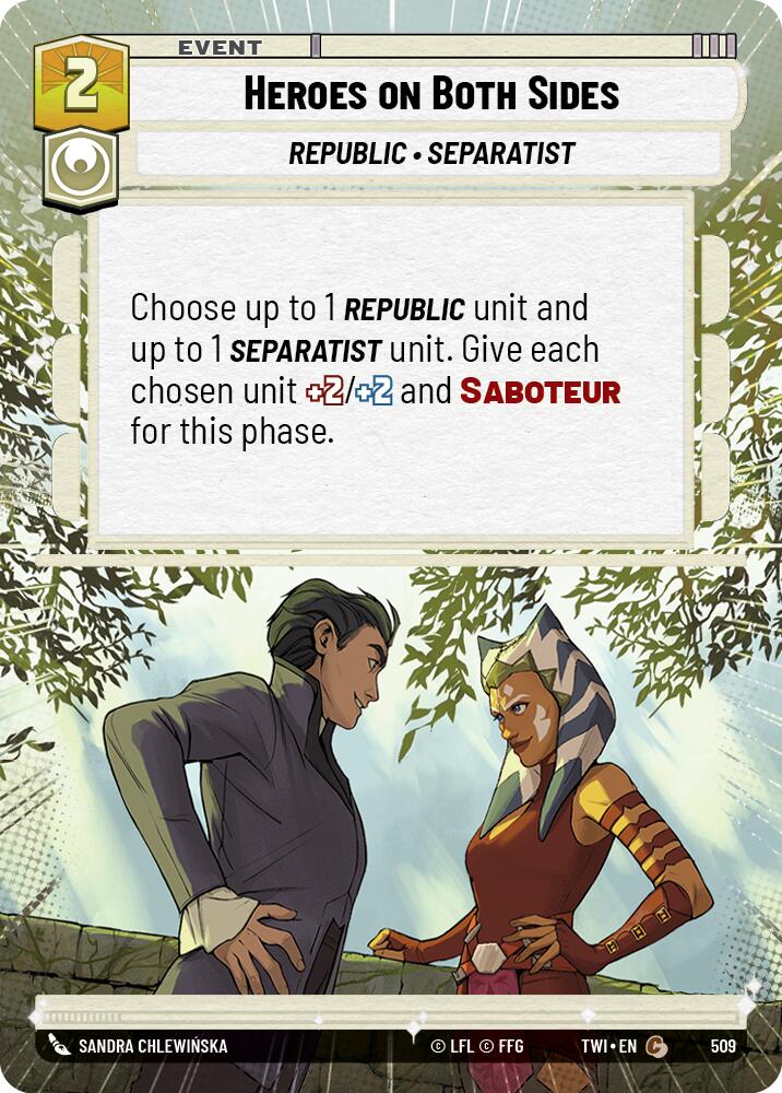 Heroes on Both Sides (509) (Hyperspace) (509) [Twilight of the Republic] | Shuffle n Cut Hobbies & Games