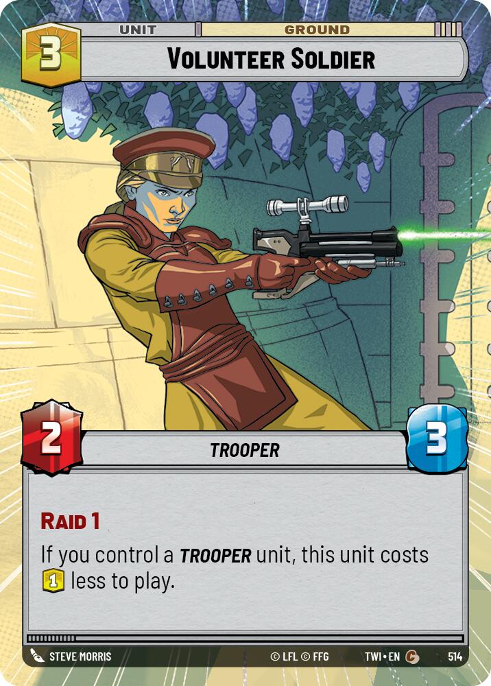 Volunteer Soldier (514) (Hyperspace) (514) [Twilight of the Republic] | Shuffle n Cut Hobbies & Games
