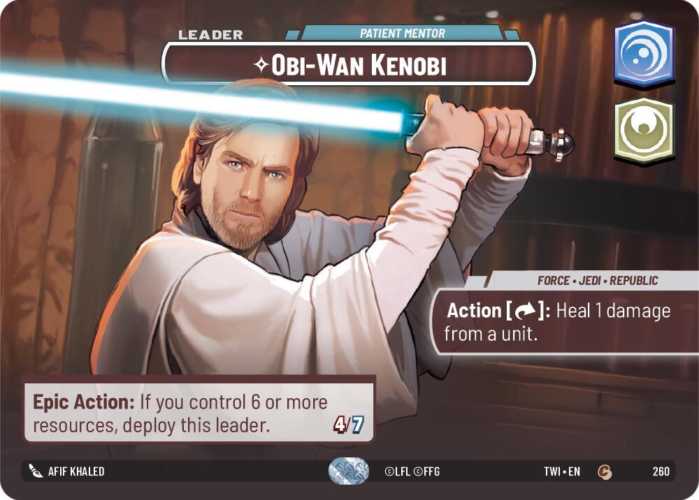 Obi-Wan Kenobi - Patient Mentor (260) (Showcase) (260) [Twilight of the Republic] | Shuffle n Cut Hobbies & Games