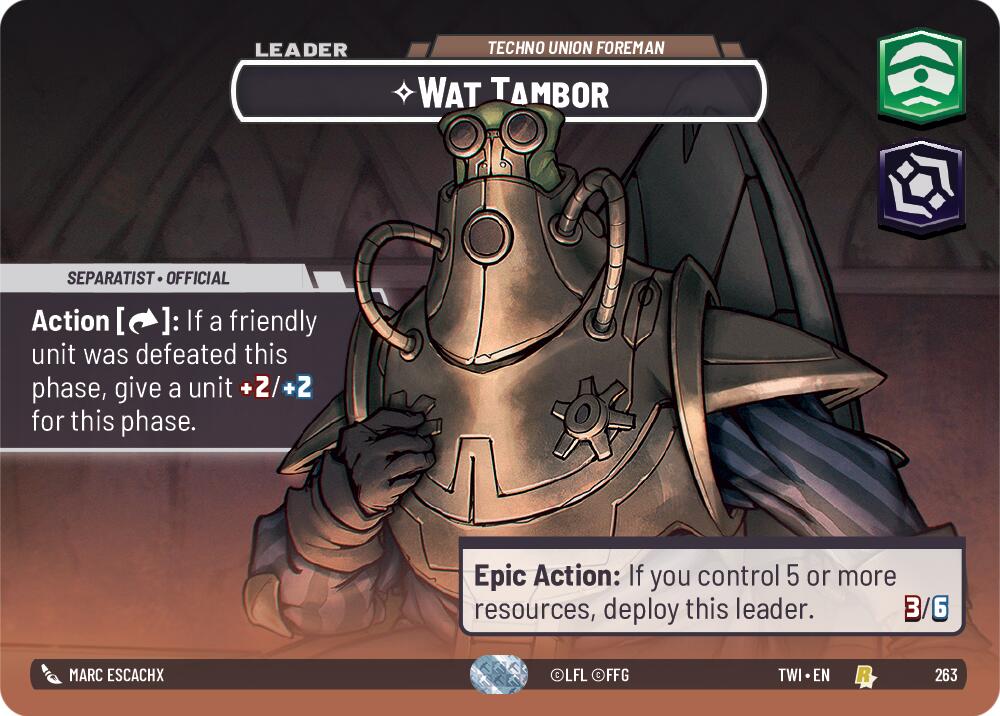 Wat Tambor - Techno Union Foreman (263) (Showcase) (263) [Twilight of the Republic] | Shuffle n Cut Hobbies & Games