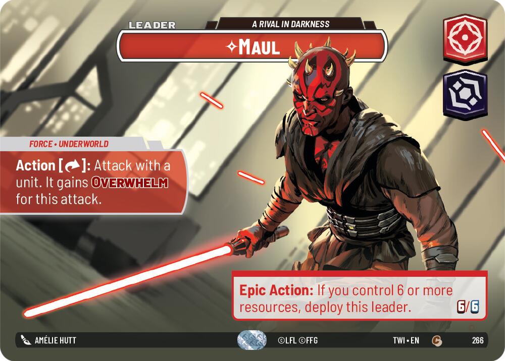 Maul - A Rival in Darkness (266) (Showcase) (266) [Twilight of the Republic] | Shuffle n Cut Hobbies & Games