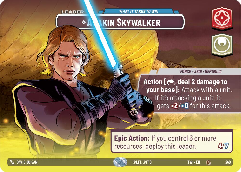 Anakin Skywalker - What it Takes to Win (269) (Showcase) (269) [Twilight of the Republic] | Shuffle n Cut Hobbies & Games