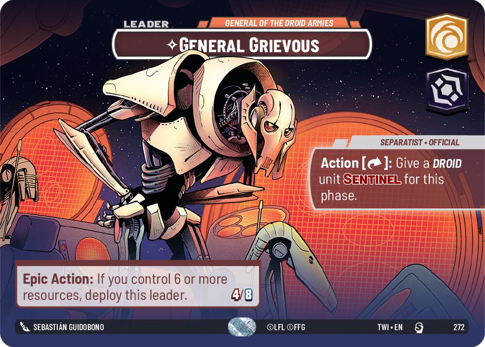 General Grievous - General of the Droid Armies (272) (Showcase) (272) [Twilight of the Republic] | Shuffle n Cut Hobbies & Games