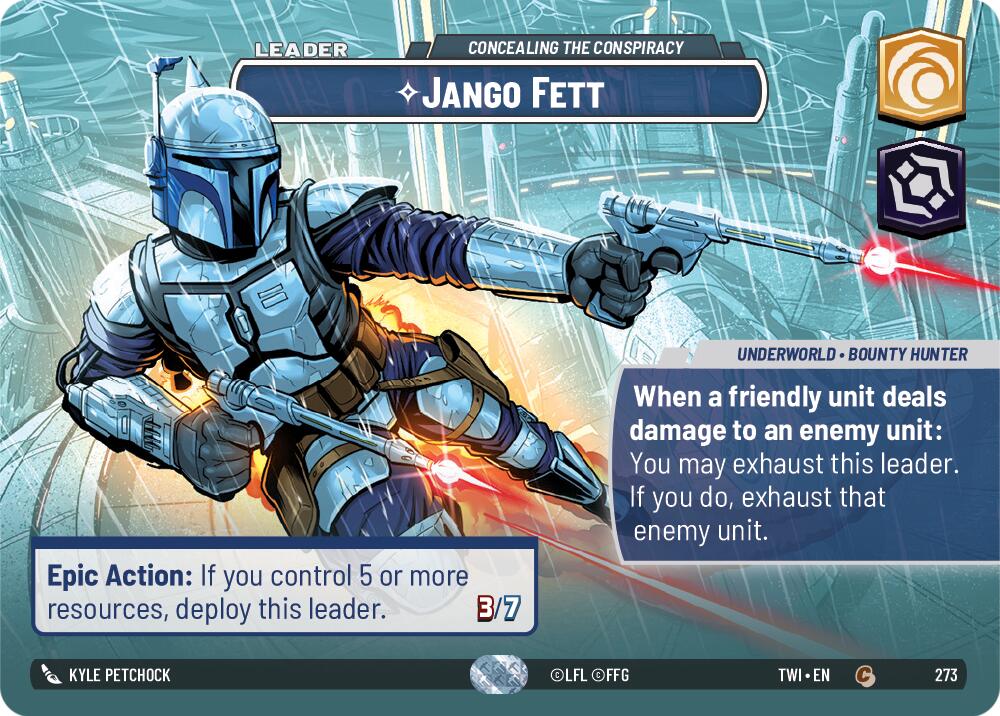 Jango Fett - Concealing the Conspiracy (273) (Showcase) (273) [Twilight of the Republic] | Shuffle n Cut Hobbies & Games