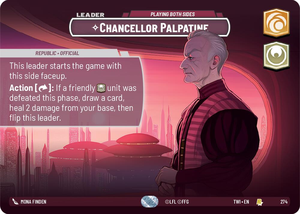 Chancellor Palpatine - Playing Both Sides (274) (Showcase) (274) [Twilight of the Republic] | Shuffle n Cut Hobbies & Games