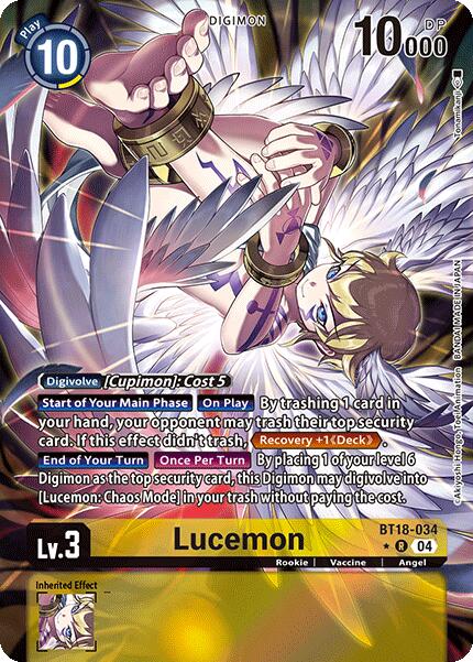 Lucemon [BT18-034] (Alternate Art) [Release Special Booster Ver.2.0] | Shuffle n Cut Hobbies & Games