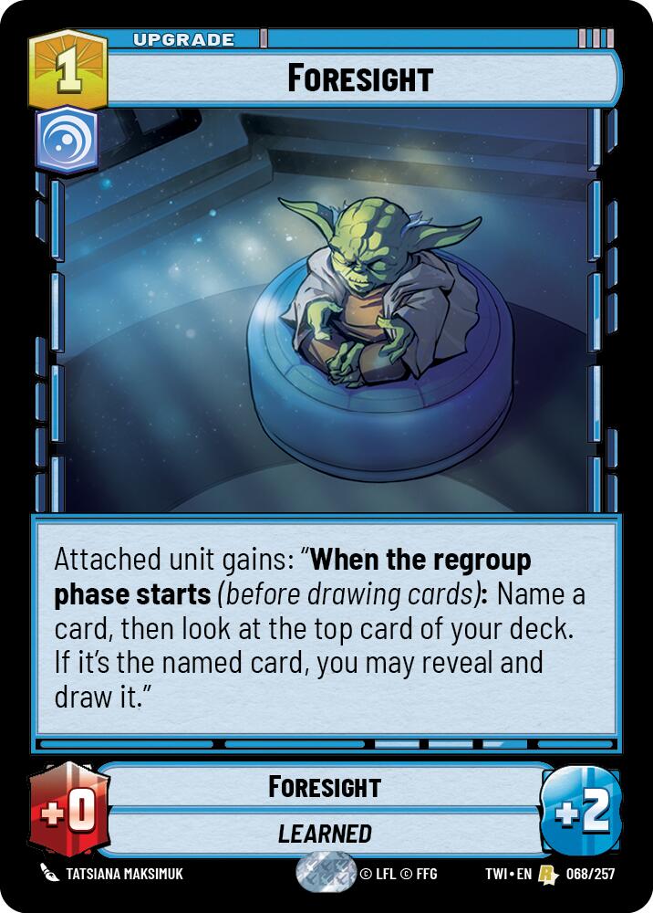 Foresight (068/257) (068/257) [Twilight of the Republic] | Shuffle n Cut Hobbies & Games