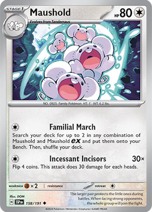 Maushold (158/191) [Scarlet & Violet: Surging Sparks] | Shuffle n Cut Hobbies & Games