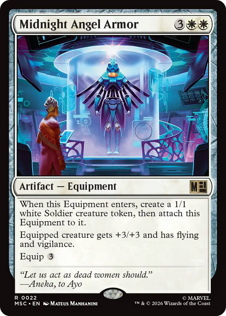 Midnight Angel Armor (Surge Foil) [Marvel Super Heroes Commander] | Shuffle n Cut Hobbies & Games