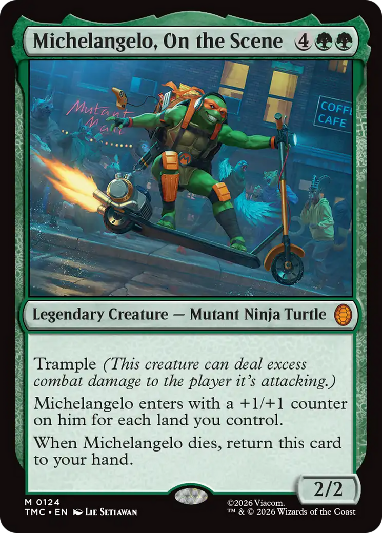 Michelangelo, On the Scene [Teenage Mutant Ninja Turtles Commander] | Shuffle n Cut Hobbies & Games