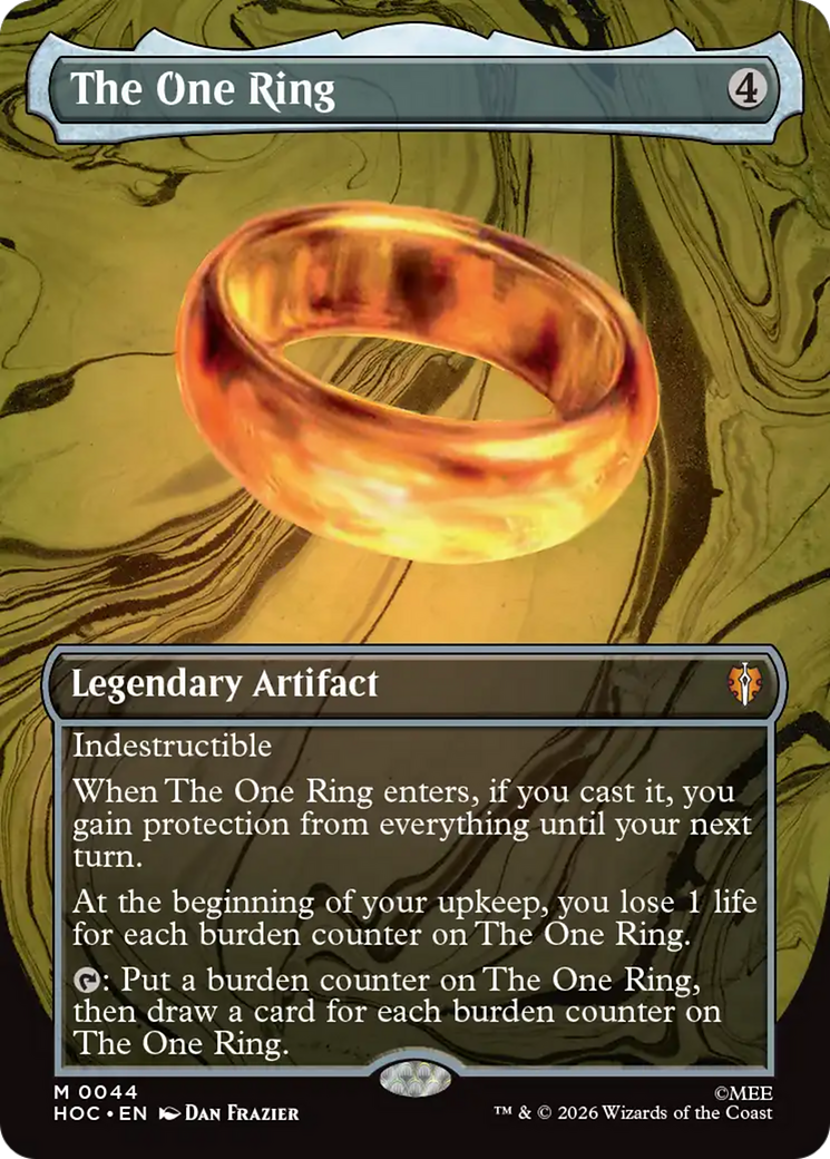 The One Ring (Borderless) [The Hobbit] | Shuffle n Cut Hobbies & Games