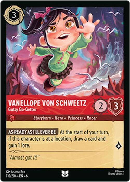 Vanellope von Schweetz - Gutsy Go-Getter (110/204) [Azurite Sea] | Shuffle n Cut Hobbies & Games