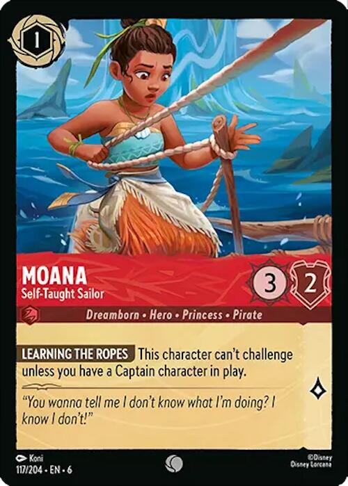 Moana - Self-Taught Sailor (117/204) [Azurite Sea] | Shuffle n Cut Hobbies & Games