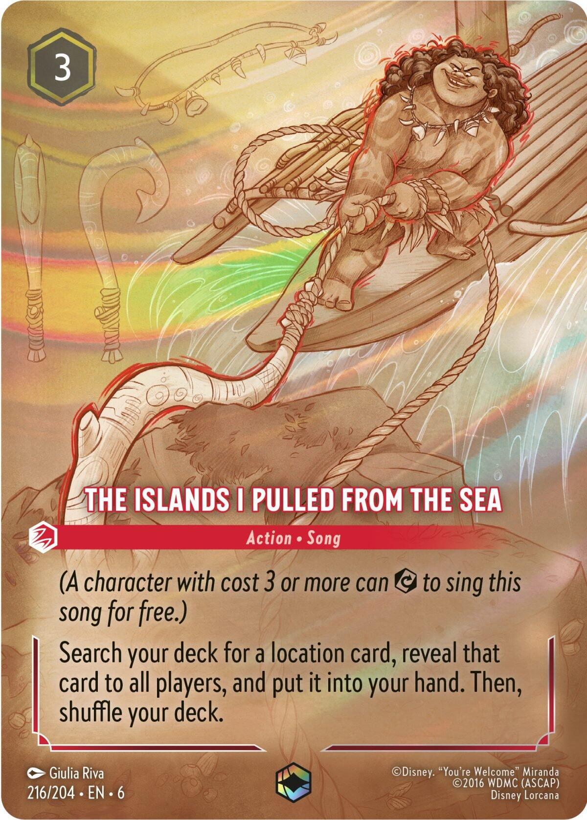 The Islands I Pulled From The Sea (Enchanted) (216/204) [Azurite Sea] | Shuffle n Cut Hobbies & Games