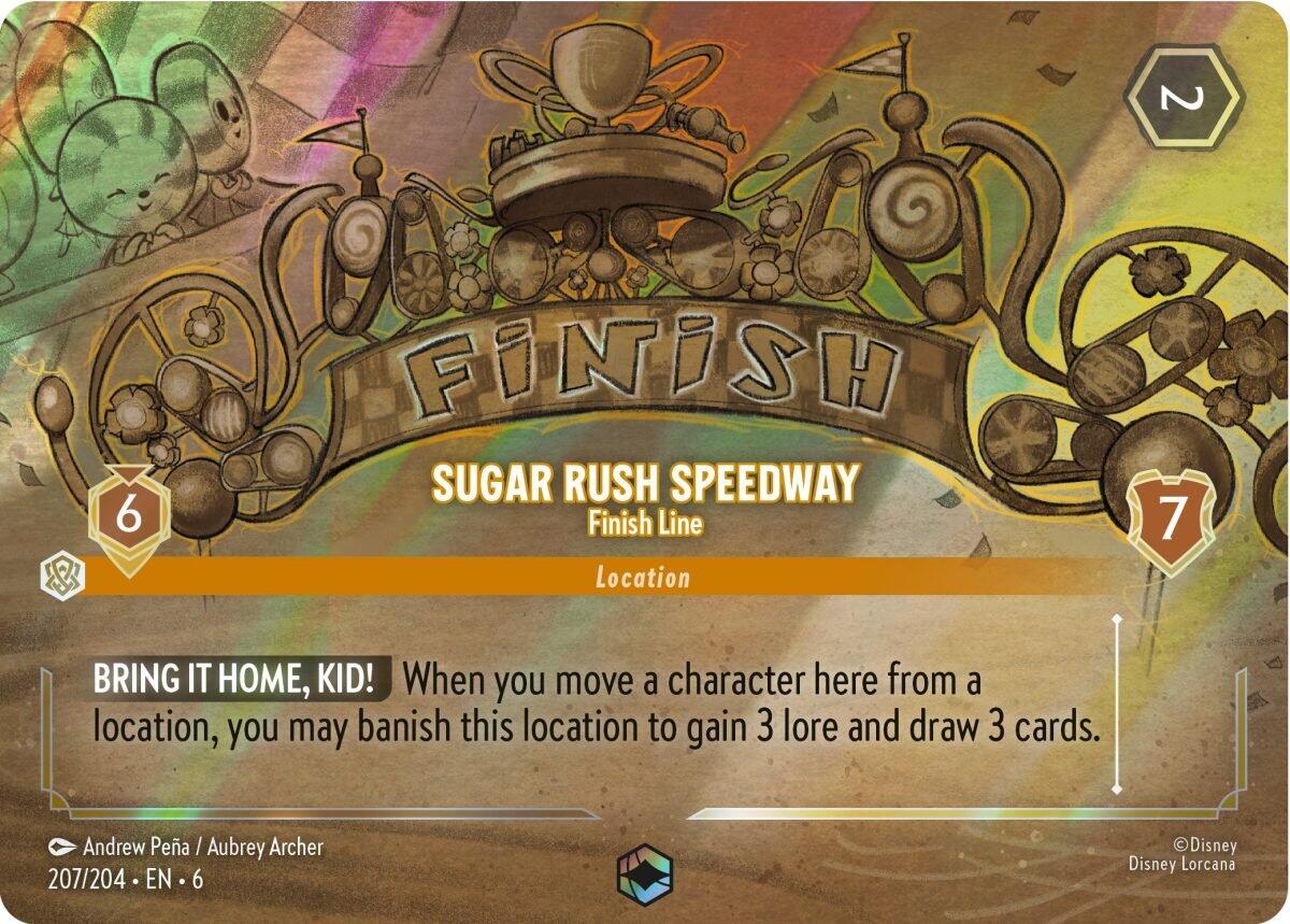 Sugar Rush Speedway - Finish Line (Enchanted) (207/204) [Azurite Sea] | Shuffle n Cut Hobbies & Games