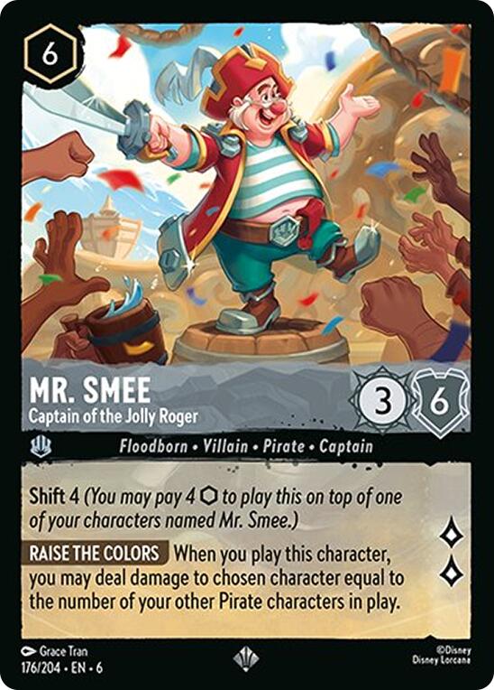 Mr. Smee - Captain of the Jolly Roger (176/204) [Azurite Sea] | Shuffle n Cut Hobbies & Games