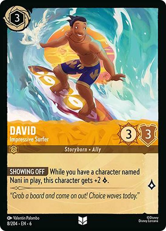 David - Impressive Surfer (8/204) [Azurite Sea] | Shuffle n Cut Hobbies & Games