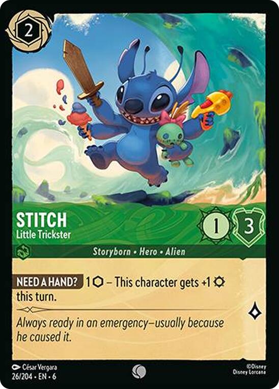 Stitch - Little Trickster (26/204) [Azurite Sea] | Shuffle n Cut Hobbies & Games