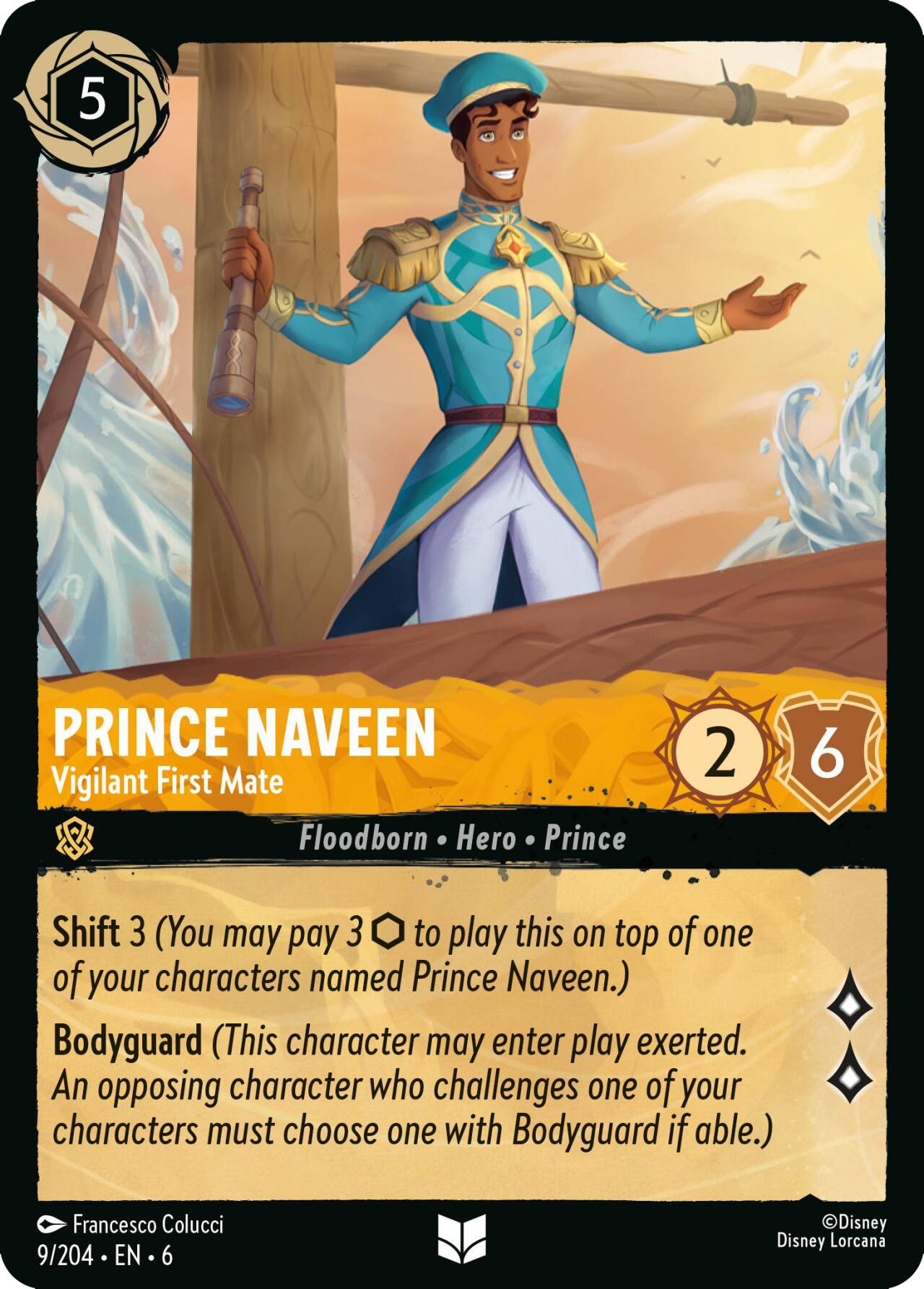 Prince Naveen - Vigilant First Mate (9/204) [Azurite Sea] | Shuffle n Cut Hobbies & Games