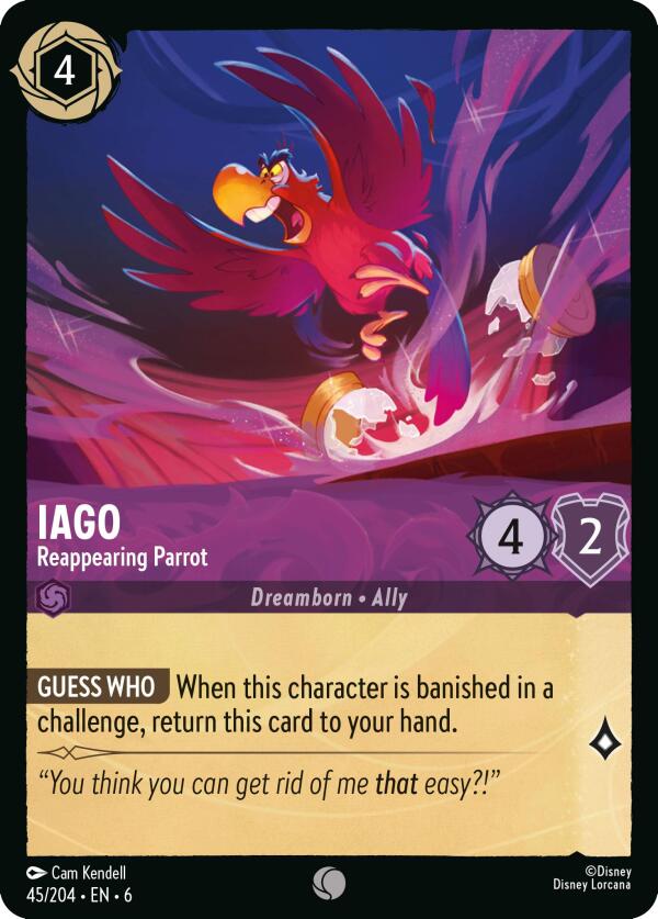 Iago - Reappearing Parrot (45/204) [Azurite Sea] | Shuffle n Cut Hobbies & Games
