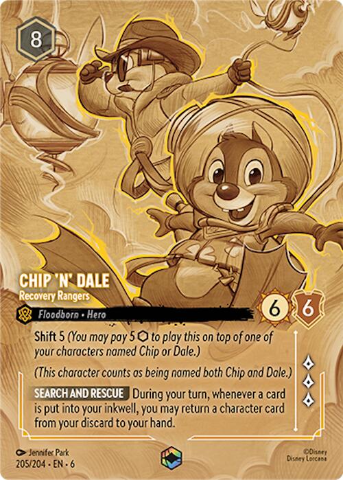 Chip 'n' Dale - Recovery Rangers (Enchanted) (205/204) [Azurite Sea] | Shuffle n Cut Hobbies & Games