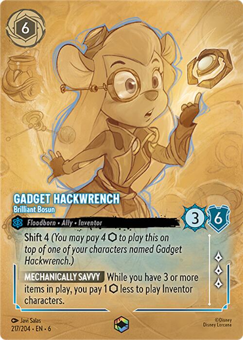 Gadget Hackwrench - Brilliant Bosun (Enchanted) (217/204) [Azurite Sea] | Shuffle n Cut Hobbies & Games