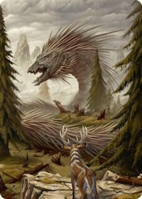 Quilled Greatwurm Art Card (44/54) [Foundations Art Series] | Shuffle n Cut Hobbies & Games