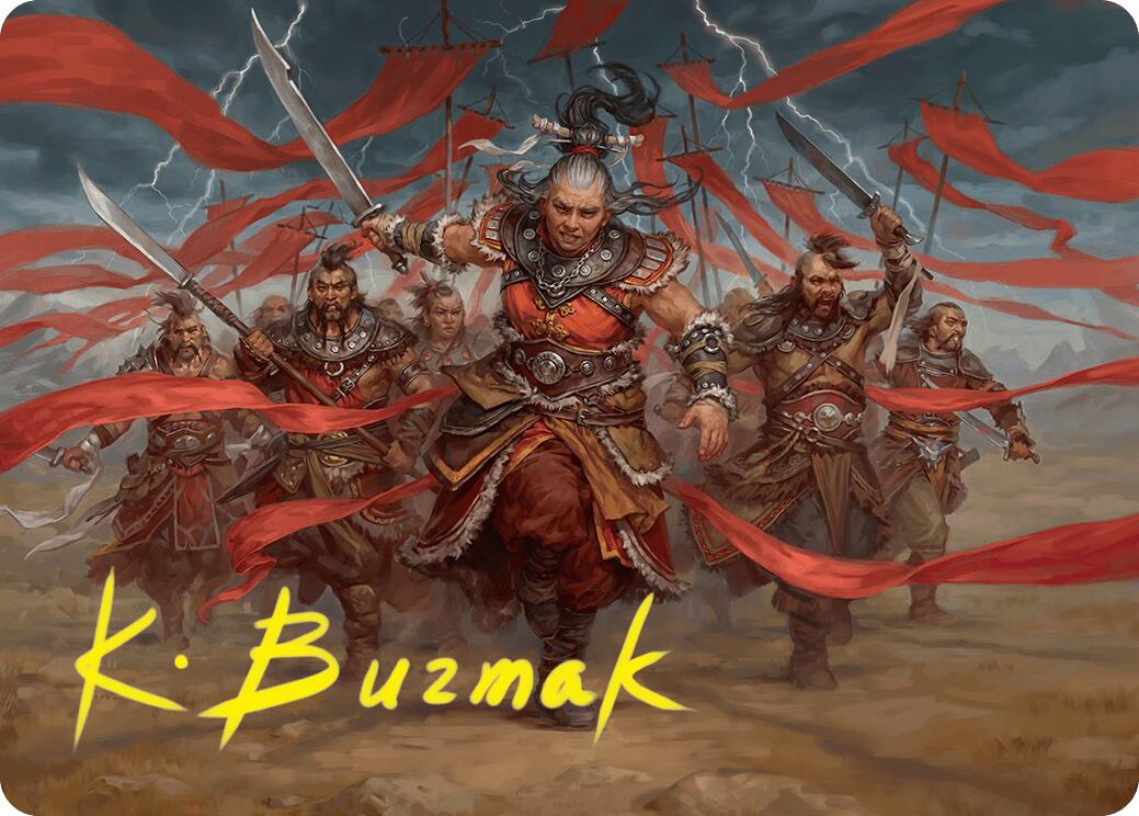 Alesha, Who Laughs at Fate Art Card (14/54) (Gold-Stamped Signature) [Foundations Art Series] | Shuffle n Cut Hobbies & Games