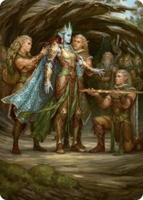 Lathril, Blade of the Elves Art Card (48/54) [Foundations Art Series] | Shuffle n Cut Hobbies & Games