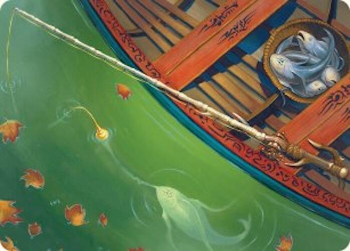 Fishing Pole Art Card (18/54) [Foundations Art Series] | Shuffle n Cut Hobbies & Games