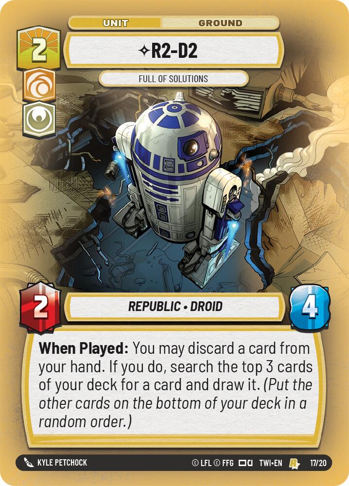 R2-D2 - Full of Solutions (193/257) (193/257) [Twilight of the Republic: Weekly Play] | Shuffle n Cut Hobbies & Games