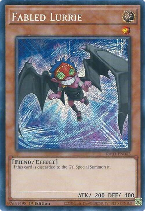 Fabled Lurrie (Secret Rare) [RA03-EN003] Secret Rare | Shuffle n Cut Hobbies & Games