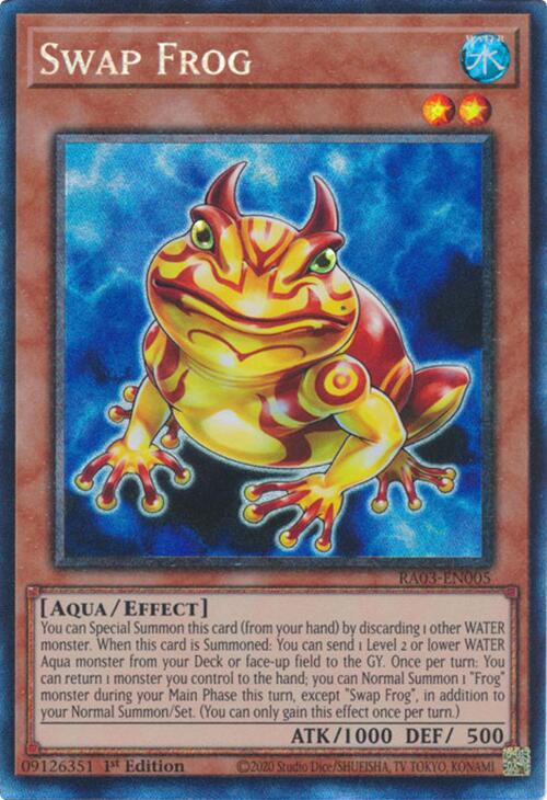 Swap Frog (CR) [RA03-EN005] Prismatic Collector's Rare | Shuffle n Cut Hobbies & Games