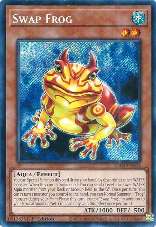 Swap Frog (Secret Rare) [RA03-EN005] Secret Rare | Shuffle n Cut Hobbies & Games