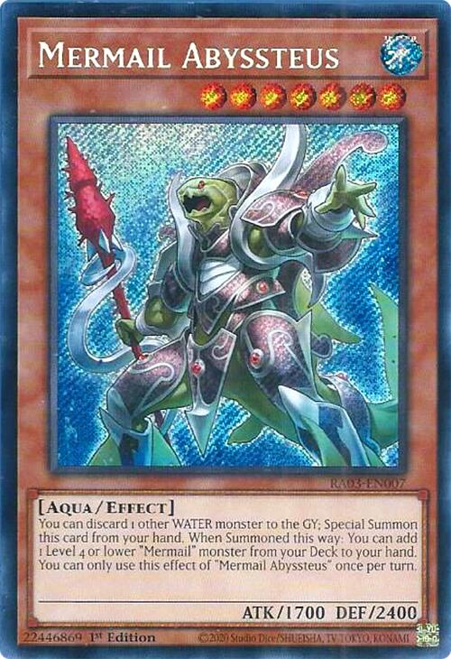 Mermail Abyssteus (Secret Rare) [RA03-EN007] Secret Rare | Shuffle n Cut Hobbies & Games