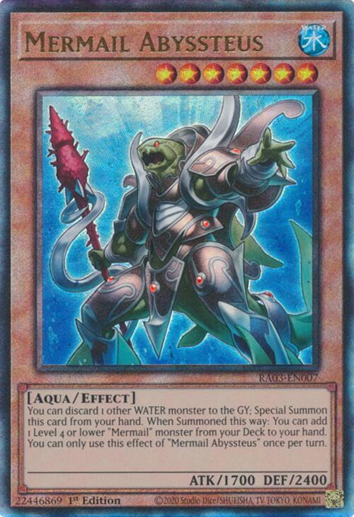 Mermail Abyssteus (UTR) [RA03-EN007] Prismatic Ultimate Rare | Shuffle n Cut Hobbies & Games