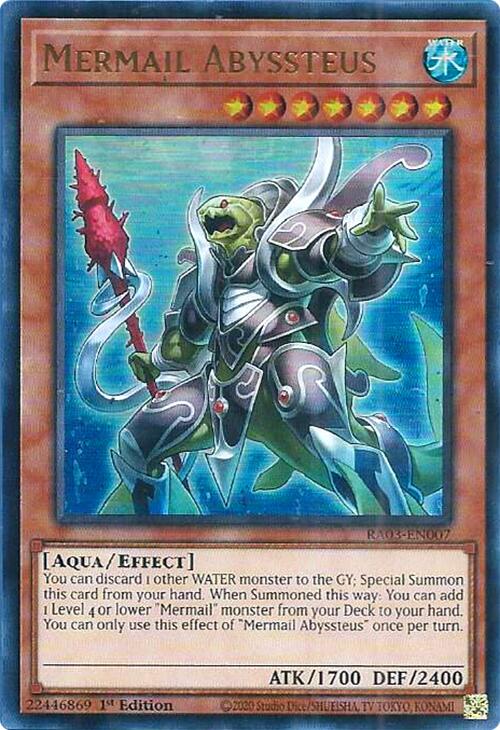 Mermail Abyssteus (UR) [RA03-EN007] Ultra Rare | Shuffle n Cut Hobbies & Games