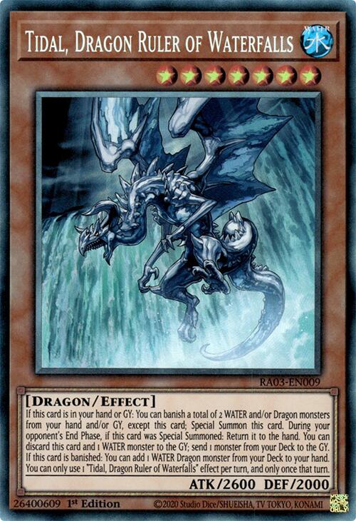 Tidal, Dragon Ruler of Waterfalls (CR) [RA03-EN009] Prismatic Collector's Rare | Shuffle n Cut Hobbies & Games