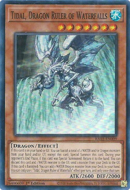 Tidal, Dragon Ruler of Waterfalls [RA03-EN009] Super Rare | Shuffle n Cut Hobbies & Games