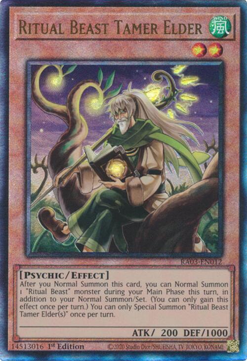 Ritual Beast Tamer Elder (UTR) [RA03-EN012] Prismatic Ultimate Rare | Shuffle n Cut Hobbies & Games