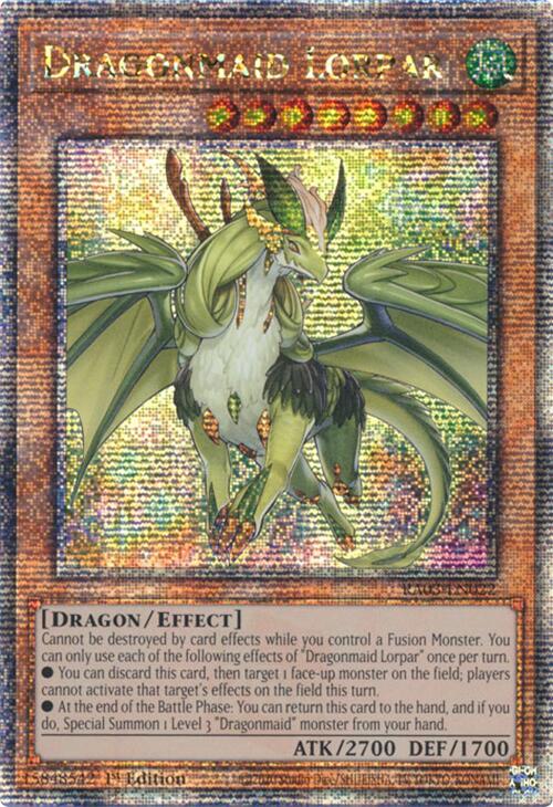 Dragonmaid Lorpar (Quarter Century Secret Rare) [RA03-EN022] Quarter Century Secret Rare | Shuffle n Cut Hobbies & Games