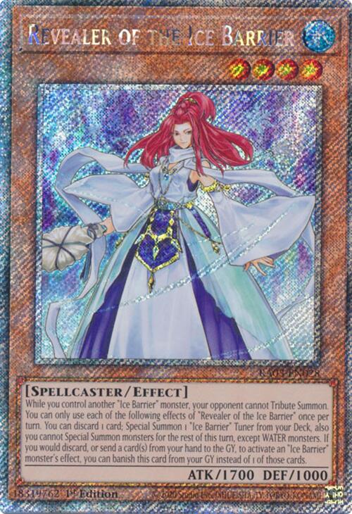 Revealer of the Ice Barrier (Platinum Secret Rare) [RA03-EN028] Platinum Secret Rare | Shuffle n Cut Hobbies & Games