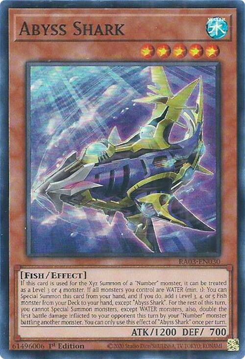 Abyss Shark [RA03-EN030] Super Rare | Shuffle n Cut Hobbies & Games